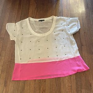 BLOCK PINK SILK STOP * gently worn*